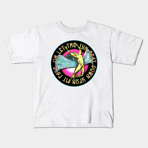 METAL ANGEL - full color Kids T-Shirt by shethemastercovets